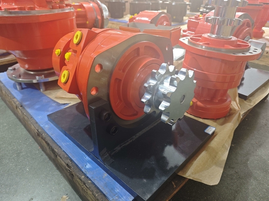 Heavy Duty Cast Iron 100-125r/min Hydraulic Piston Motor with Customized Color